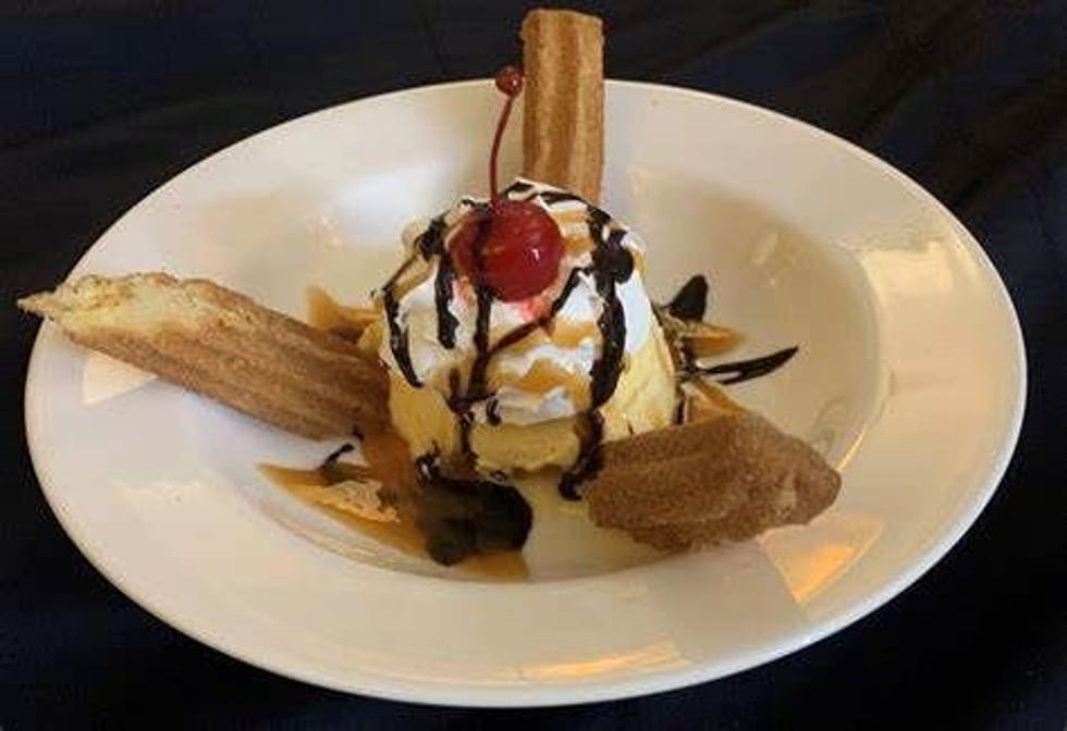Churros with Ice Cream.