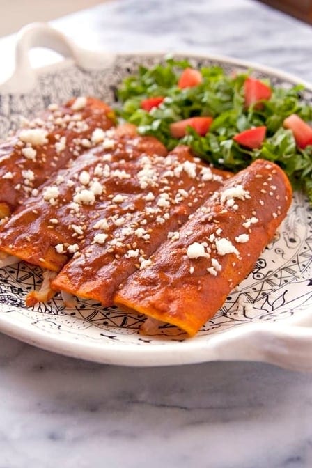 Mole Enchiladas.