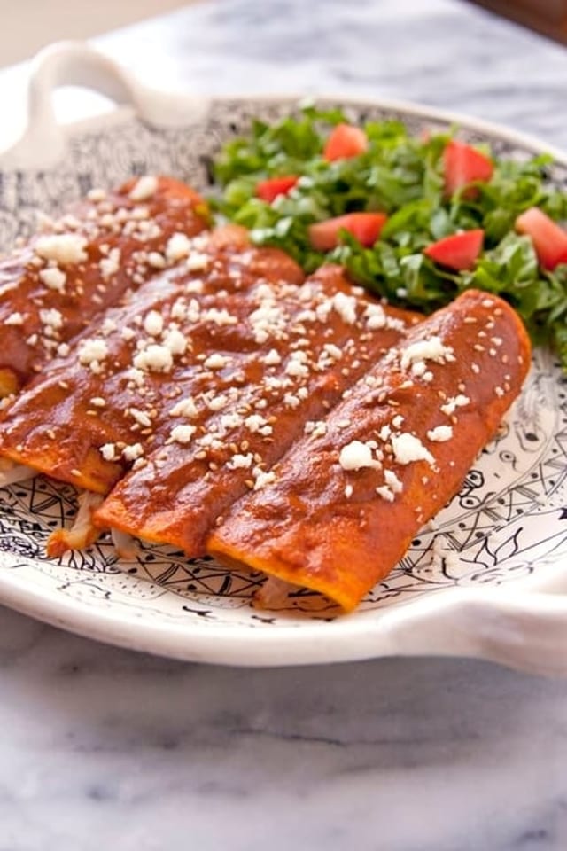 Mole Enchiladas.